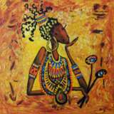 Мечтательность Холст на подрамнике Акриловые краски Импрессионизм африканские мотивы Португалия 2022 г. - фото 1