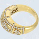 Ring: wertvoller Goldschmiedering mit reichem Brillantbesatz, ca. 1ct, hochwertige Handarbeit - photo 4