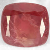 Sehr seltener natürlicher orange-roter Saphir von 3,92ct mit Gemstone-Report, "NO HEAT" - photo 2