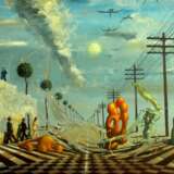 Telegraph road Oil on canvas Surrealism Ukraine 2022 - photo 1