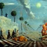 Telegraph road Öl auf Leinwand Surrealismus Ukraine 2022 - Foto 2