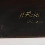 ANTON FICHTL, "3.Blumenstilleben in altmeisterlicher Manier" , Öl auf Leinwand, erste Hälfte 20. Jahrhundert - photo 2