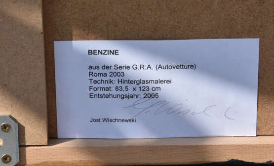 JOST WISCHNEWSKI, Benzine aus der Serie GRA, Hinterglasmalerei, Deutschland, 2005. - фото 4
