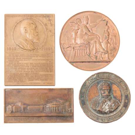 Medaillen und Plaketten - Konvolut 4 Stück, darunter - Foto 1