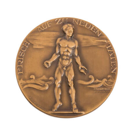 Zeppelin - Bronzemedaille 1924 D. Fahrner - photo 2