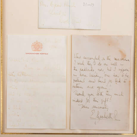 Brief von QUEEN ELISABETH II. (1926-2022) - Extrem seltener handgeschriebener - photo 7