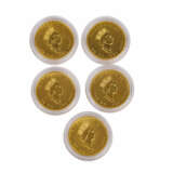 Kanada - 5 x 50 Dollars, Elizabeth II / Ahornblatt, GOLD, - фото 2