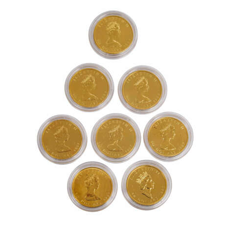Kanada - 8 x 50 Dollars, Elizabeth II / Ahornblatt, GOLD, - фото 1