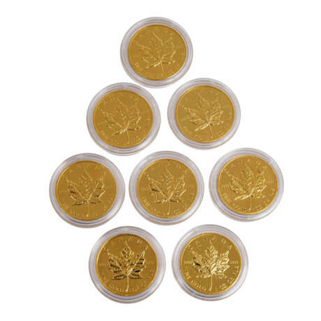 Kanada - 8 x 50 Dollars, Elizabeth II / Ahornblatt, GOLD, - Foto 2