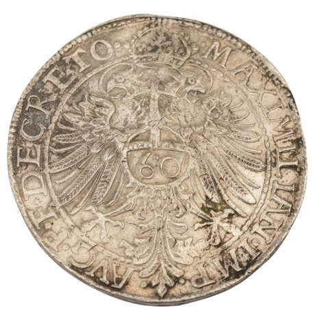 Bayern - Guldentaler zu 60 Kreuzern 1570 mit Titel Maximilian II., - Foto 2
