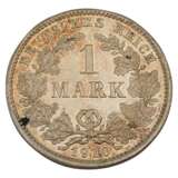 Deutsches Kaiserreich - 1 Mark 1910/D in ex PP, - photo 1