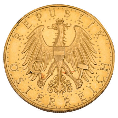 Österreich/GOLD - 100 Schilling 1927, - фото 2