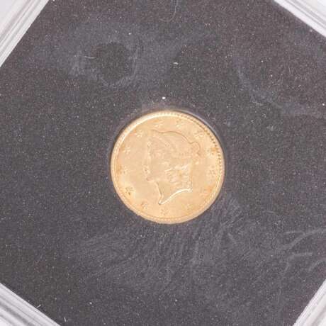 USA /GOLD 1 $ Liberty 1851 - Foto 2