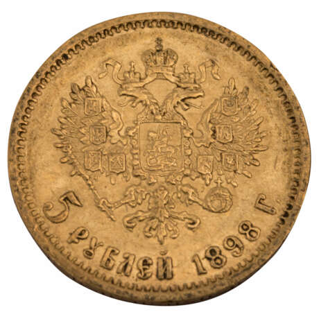 Russland/GOLD - 5 Rubel 1898 r - photo 2