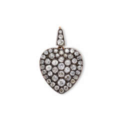 ANTIQUE DIAMOND HEART PENDANT