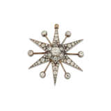 LATE 19TH CENTURY DIAMOND STAR BROOCH - photo 1