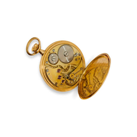 NO RESERVE | SWISS GOLD OPENFACE KEYLESS LEVER POCKET WATCH - фото 2