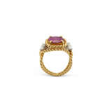 SCHLUMBERGER FOR TIFFANY & CO RUBY AND DIAMOND 'ROPE' RING - photo 4