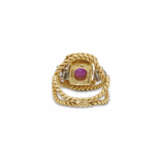 SCHLUMBERGER FOR TIFFANY & CO RUBY AND DIAMOND 'ROPE' RING - photo 5
