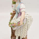 MEISSEN FIGURINE, Dame mit Blumengirlande, 19. Jahrhundert - Foto 7