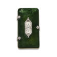 CARTIER ART DECO NEPHRITE AND DIAMOND VANITY CASE TIMEPIECE - Аукционные цены