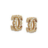CARTIER GOLD AND DIAMOND 'PENELOPE' EARRINGS - photo 2