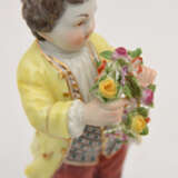 MEISSEN, Figurinenpaar mit Blumen, 20 Jahrhundert - Foto 2
