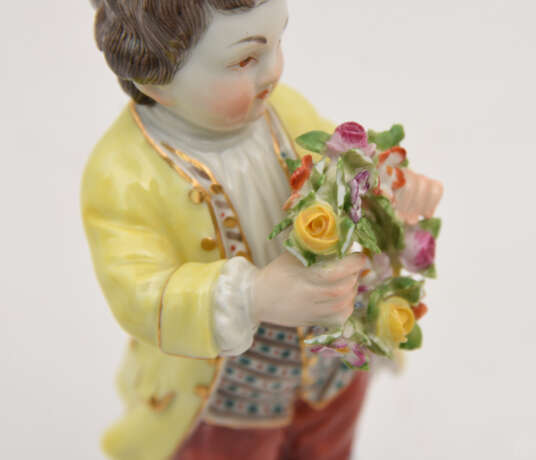 MEISSEN, Figurinenpaar mit Blumen, 20 Jahrhundert - Foto 2