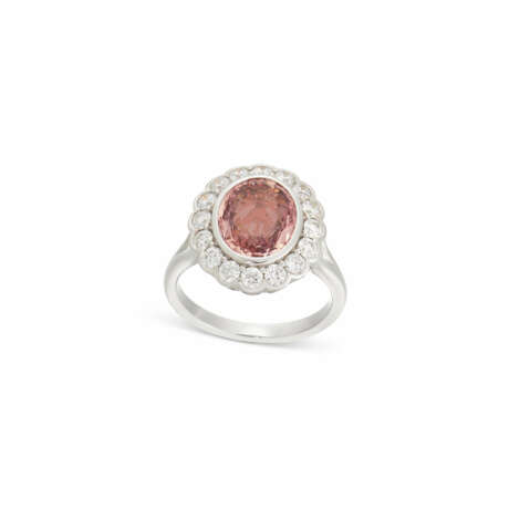 NO RESERVE | COLOURED SAPPHIRE AND DIAMOND RING - Foto 1