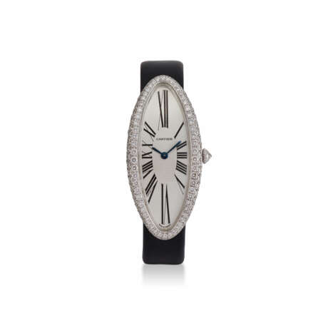 CARTIER DIAMOND 'BAIGNOIRE ALLONGÉE' WRISTWATCH - Foto 2