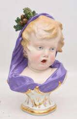 MEISSEN, Kinderbüste aus der Serie der 4 Jahreszeiten (Winter), um 1880.