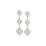 VAN CLEEF & ARPELS 'MAGIC ALHAMBRA' DIAMOND EARRINGS - photo 2