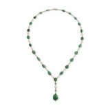EMERALD, PEARL AND DIAMOND NECKLACE - photo 1