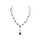 EMERALD, PEARL AND DIAMOND NECKLACE - photo 2