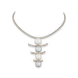 CHANEL CULTURED PEARL AND DIAMOND NECKLACE - фото 1