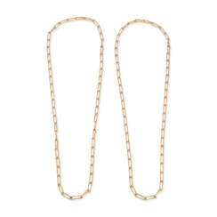 TWO CARTIER CHAIN NECKLACES