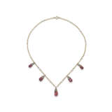 NO RESERVE | ANTIQUE GARNET, DIAMOND AND SEED PEARL NECKLACE - Foto 1