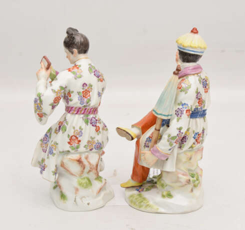 MEISSEN, Paar im Chinoisen Stil, 20. Jahrhundert - photo 3