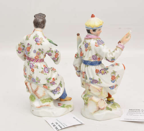 MEISSEN, Paar im Chinoisen Stil, 20. Jahrhundert - photo 4