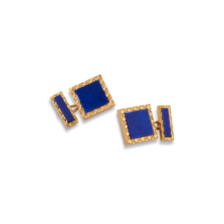 CARTIER LAPIS LAZULI CUFFLINKS - Foto 1