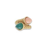 BOUCHERON CORAL AND CHRYSOPRASE 'SERPENT BOHÈME' EARRING AND RING SET - фото 3