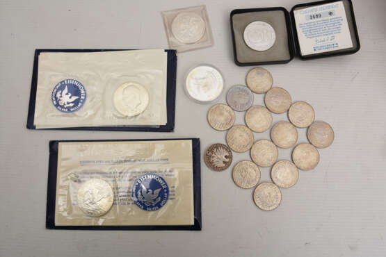 SILBER KONVOLUT, Verschiedene Münzen, 267 gramm (1) - photo 1