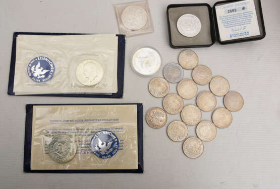 SILBER KONVOLUT, Verschiedene Münzen, 267 gramm (1) - photo 14