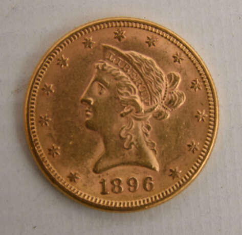 GOLDMÜNZE, Liberty 10$, 1896 (6) - фото 2