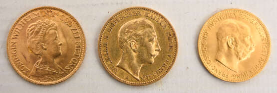 GOLDMÜNZEN KONVOLUT, Diverse Münzen 20. Jahrhundert (13) - photo 1