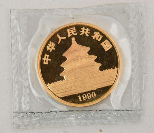 GOLDMÜNZE, China Panda 50 Yuan, 1/2 Unze, 20. Jahrhundert (15) - photo 2