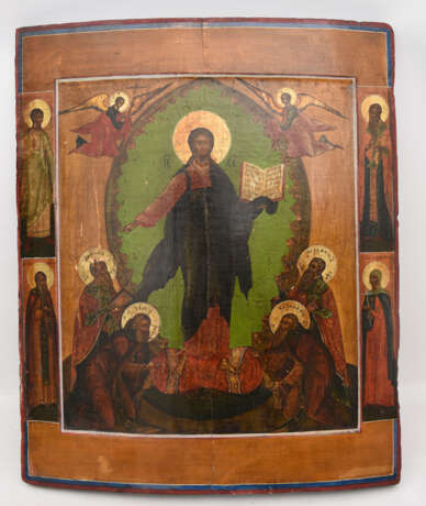 IKONE, Christus als Pantokrator, Mittelrussland, um 1650. - Foto 1