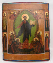 IKONE, Christus als Pantokrator, Mittelrussland, um 1650. 