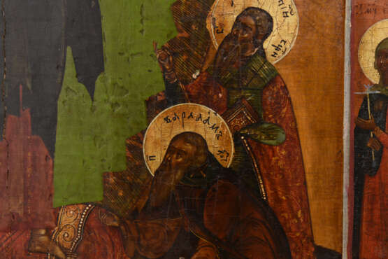 IKONE, Christus als Pantokrator, Mittelrussland, um 1650. - Foto 4