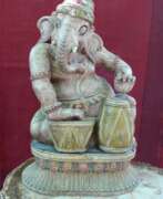 Inde. Statue Ganesh Bois